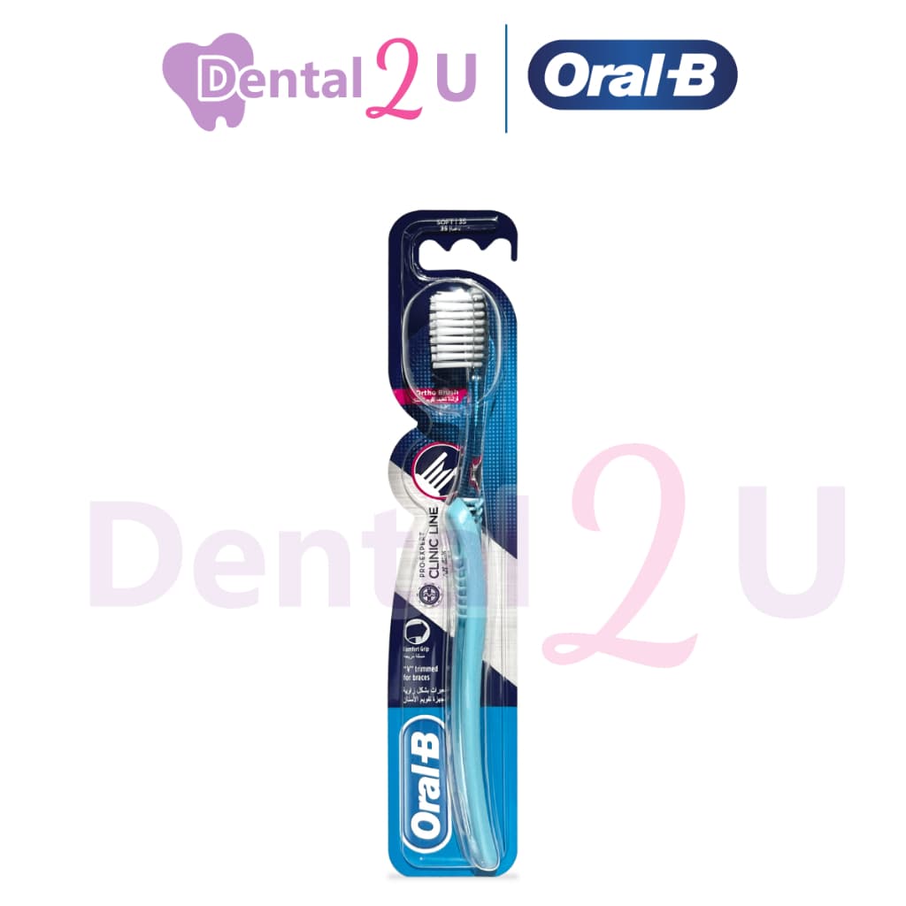 Oral-B ออรัลบี แปรงสีฟัน สำหรับคนจัดฟัน 1 ด้าม คละสี รูปที่ 2