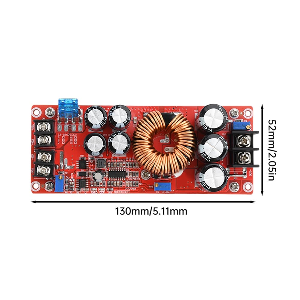 สเตปอัพ 1800W 40A 1200W 20A สเต็ปอัพ step up dc สเต็บอัพ เสต็ปอัพ โมดูล สะเต็ปอัพ Converter Boost 8-60V ถึง 12-90V รูปที่ 9