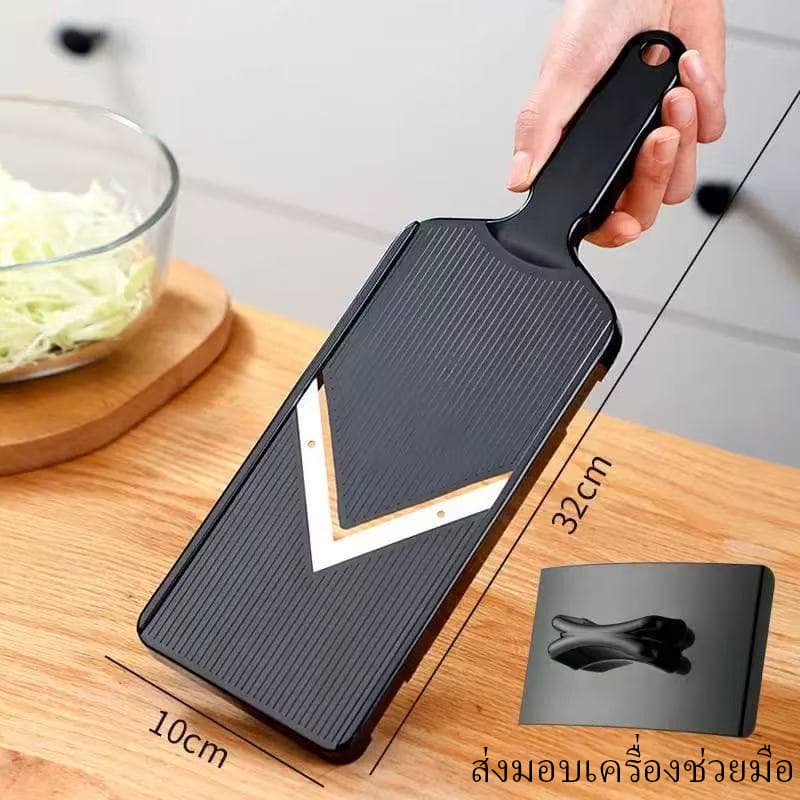 เครื่องขูดกะหล่ําปลี เครื่องหั่นผักแบบใช้มือสแตนเลส ทนทานเพิ่มความหนา สำหรับการหั่นกะหล่ำปลี และทำสลัดกะหล่ำปลี รูปที่ 2