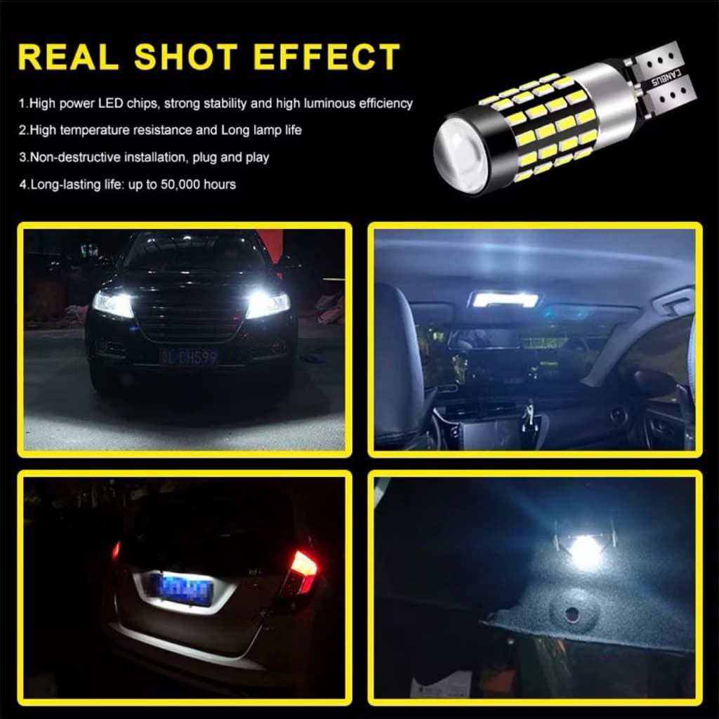 หลอดไฟ T 10 Led W 5 W Canbus 194 168 54 Smd 3014 สว่างตาแตก รูปที่ 5