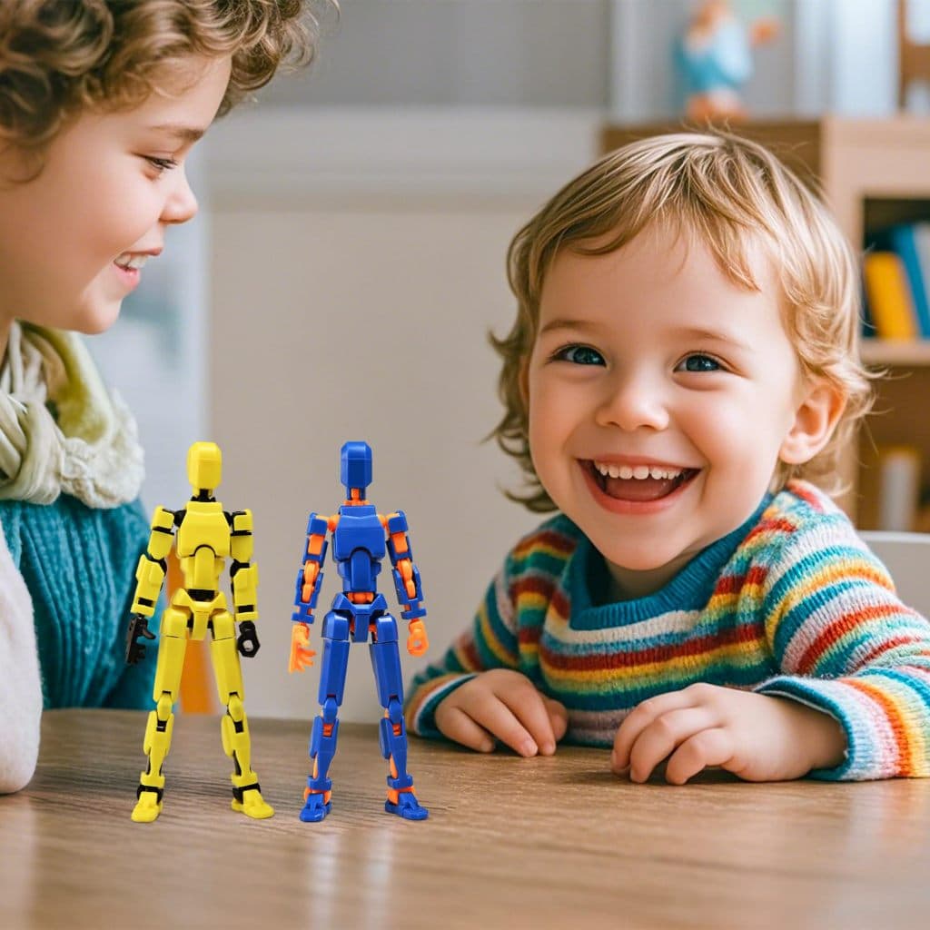หุ่นยนต์ 3D ข้อต่อขยับได้ ตัวละครอะนิเมะ -ของเล่นปลอม หุ่นยนต์ diy ของเล่นหุ่น robot toy หุ่นยนต์ 13 ข้อต่อ รูปที่ 9