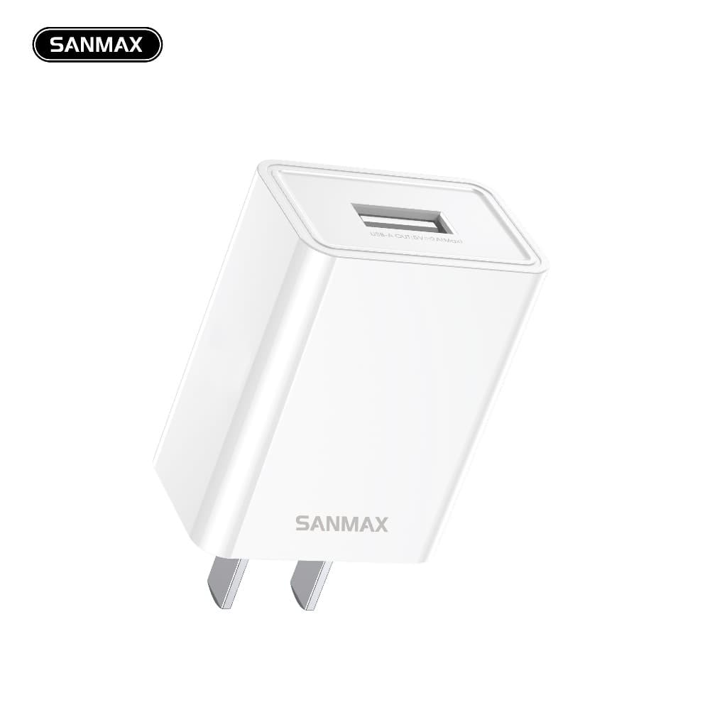 sanmax rpu96 CCC ปลั๊กชาร์จ USB สายชาร์จ+หัวชาร์จ 2.4A สำหรับ phone typec micro ชาร์จเร็ว รูปที่ 2