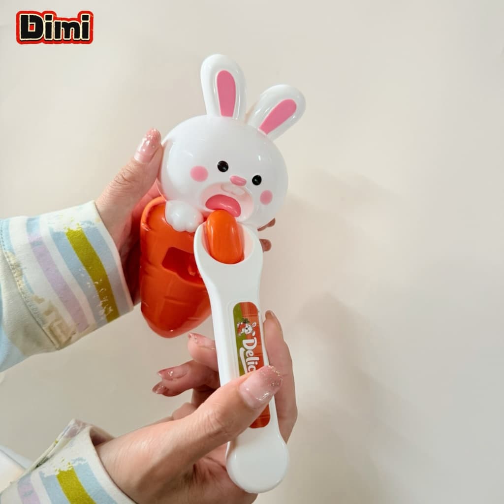 ของเล่นป้อนอาหารลายกระต่ายน่ารัก สำหรับเด็กผู้หญิงผู้ชาย คุณภาพดี สำหรับเด็กเสริมพัฒนาการจินตนาการ ของขวัญ รูปที่ 6