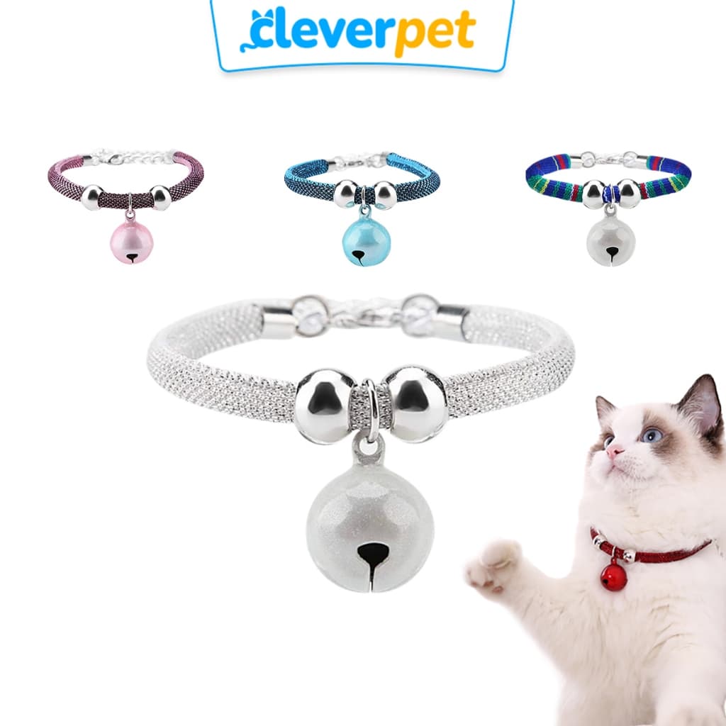 Cleverpet ปลอกคอแมวแฟชั่น พร้อมกระดิ่ง มี 5 สี Cat Collar รูปที่ 1
