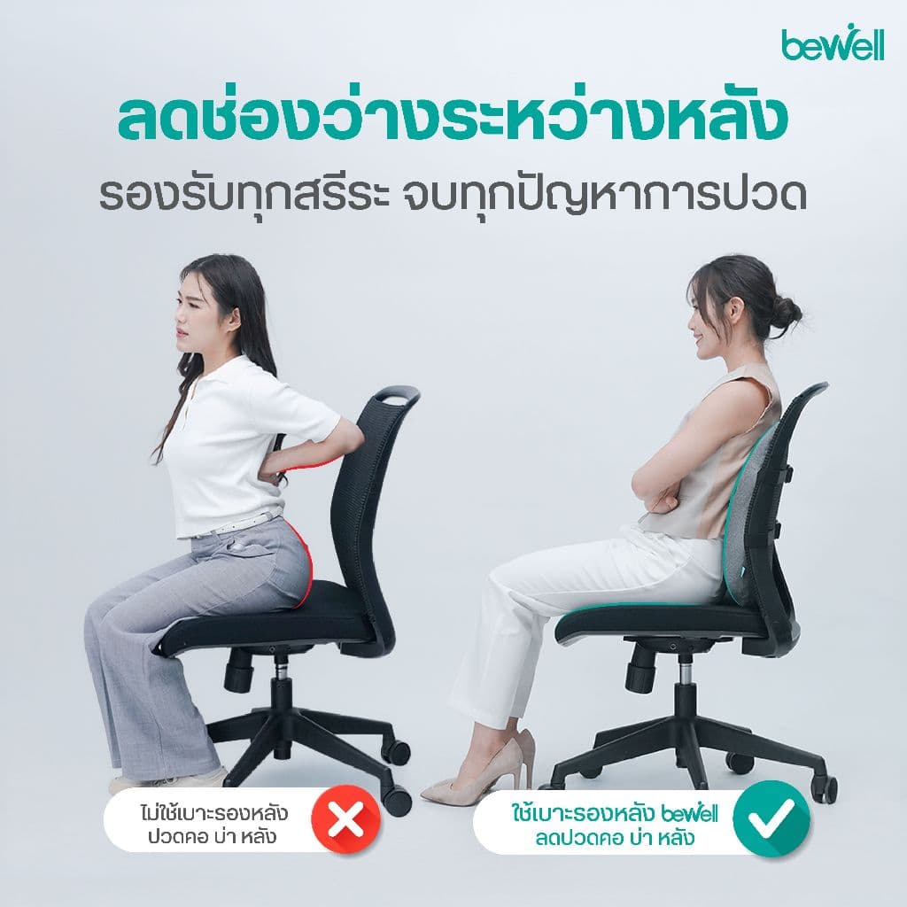 Bewell Ergocushion Series เบาะรองหลัง รองรับหลังได้ดีกว่าเดิม พัฒนาร่วมกับนักกายภาพ รูปที่ 5