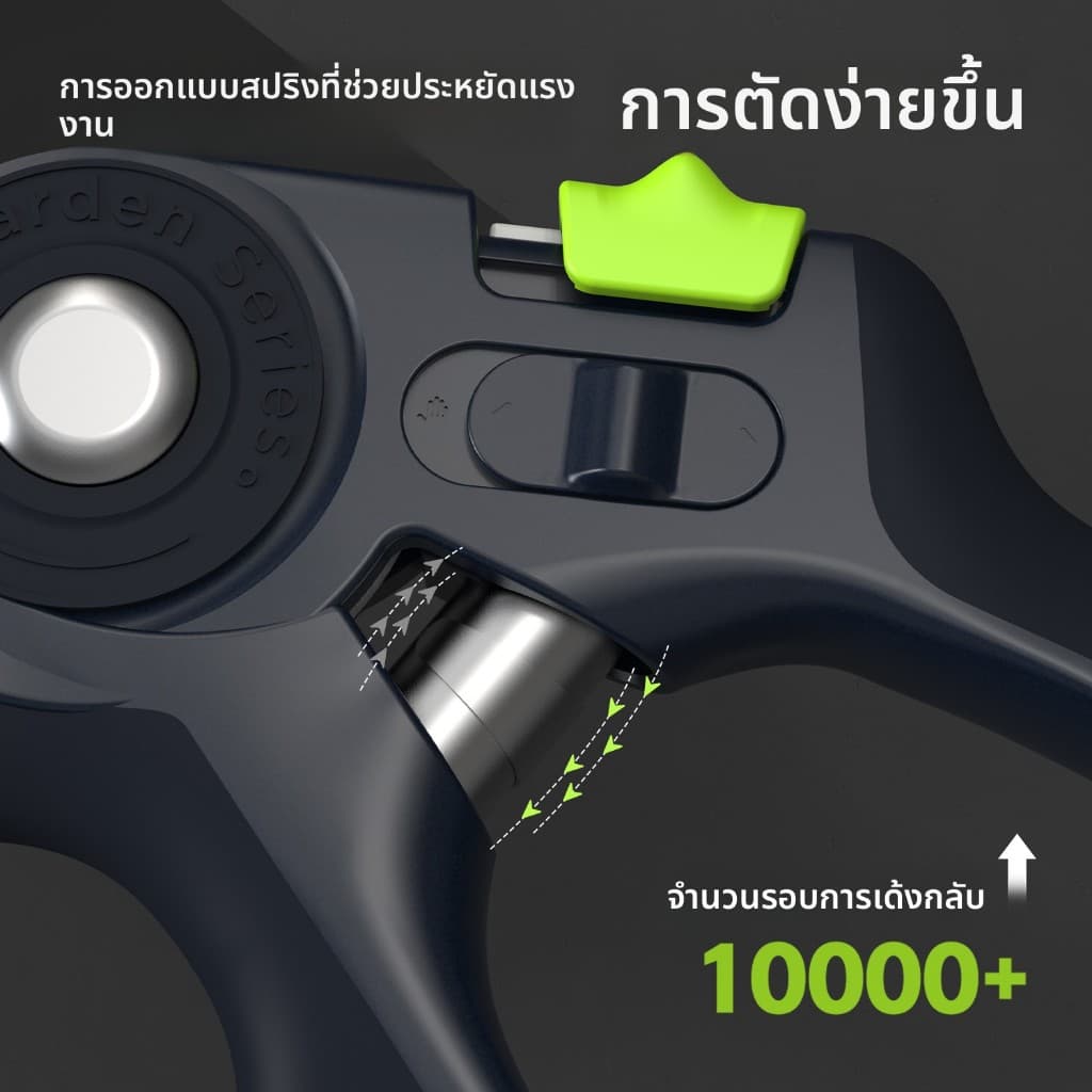 Deli กรรไกรตัดกิ่งไม้ ขนาด SK5 คม ทนทาน กรรไกรตัดโลหะ แต่งกิ่ง กรรไกรทำสวน รูปที่ 5