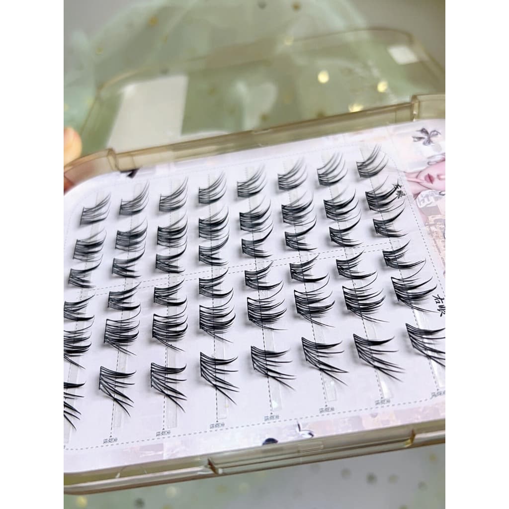 ขนตาปลอม รุ่น LULUNA ขนตาปลอม 3D แบบช่อ Cateye Style หางตาเฉี่ยว ยาว 10-13mm ยาวนุ่ม ไม่แข็ง เป็นธรรมชาติ บางเบา สบายตา รูปที่ 8