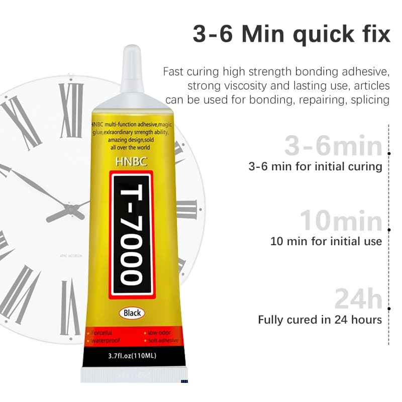 กาวติดจอมือถือT-7000 กาวเอนกประสงค์ กาวติดหน้าจอทัสกรีน 15ml/50ml/110ml รูปที่ 5