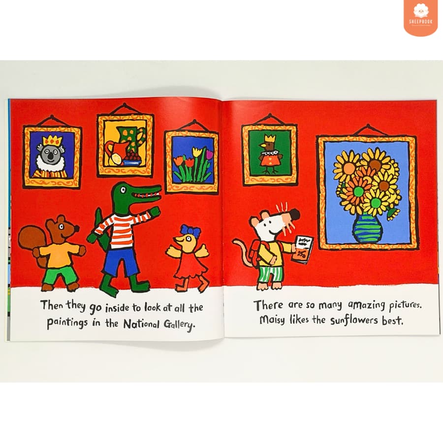 นิทานปกอ่อน Maisy Goes to London สีสันสดใส E4F4 รูปที่ 5