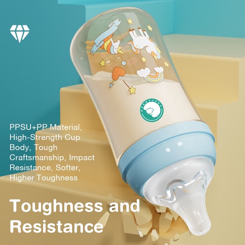 Preferred ขวดนม PPSU ยืดหยุ่น ทนทาน ระบบป้องกันท้องอืด ผ่านมาตรฐาน SGS - PB01/PB02 รูปที่ 5