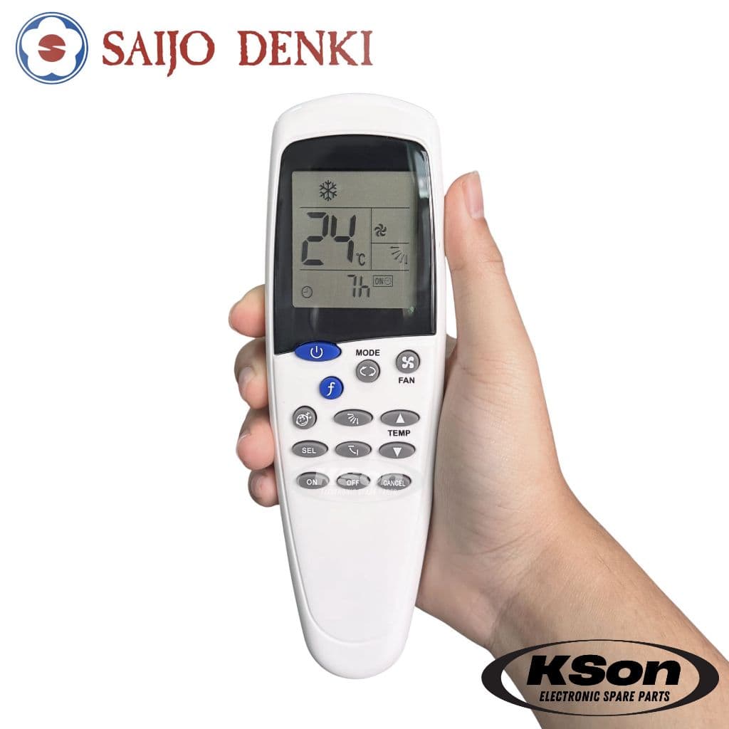 รีโมทแอร์ SAIJO DENKI Universal ใช้กับแอร์ไซโจเดนกิได้ทุกรุ่น Aircon Remote Control รูปที่ 6