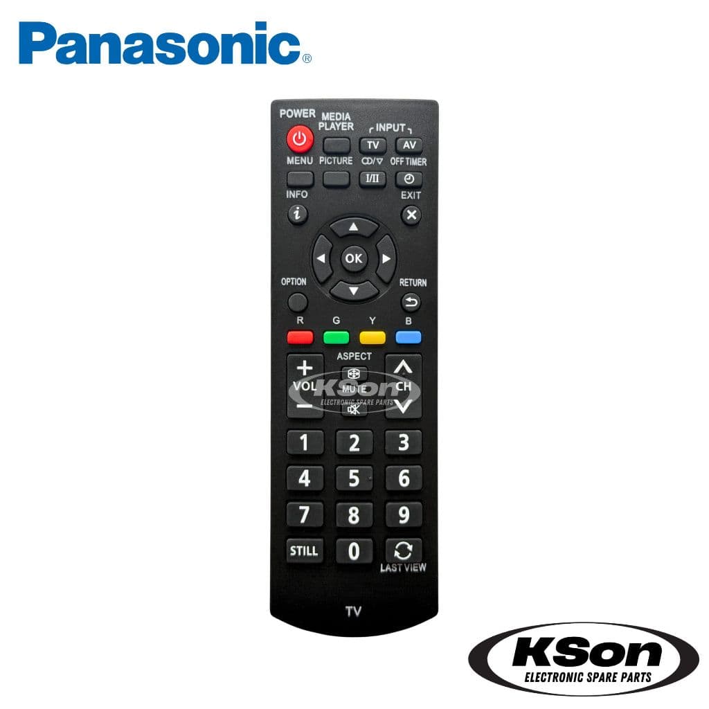 รีโมททีวี พานาโซนิค อะไหล่ทีวี Panasonic TV Remote Control รุ่น N2QAYB001116 รูปที่ 2