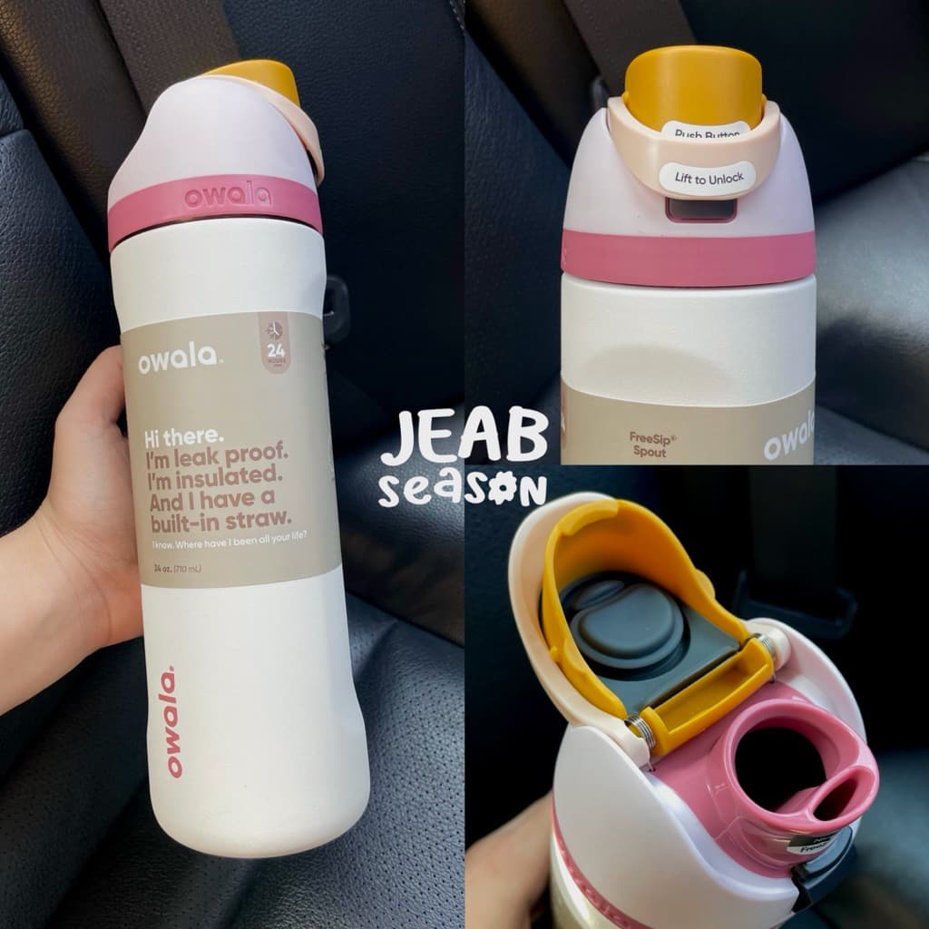 โอวาล่า ตระกร้านี้ ส่งด่วนได้ | Owala FreeSip อเมริกา 100% กระบอกน้ำ ขวดน้ำ Owala รูปที่ 7