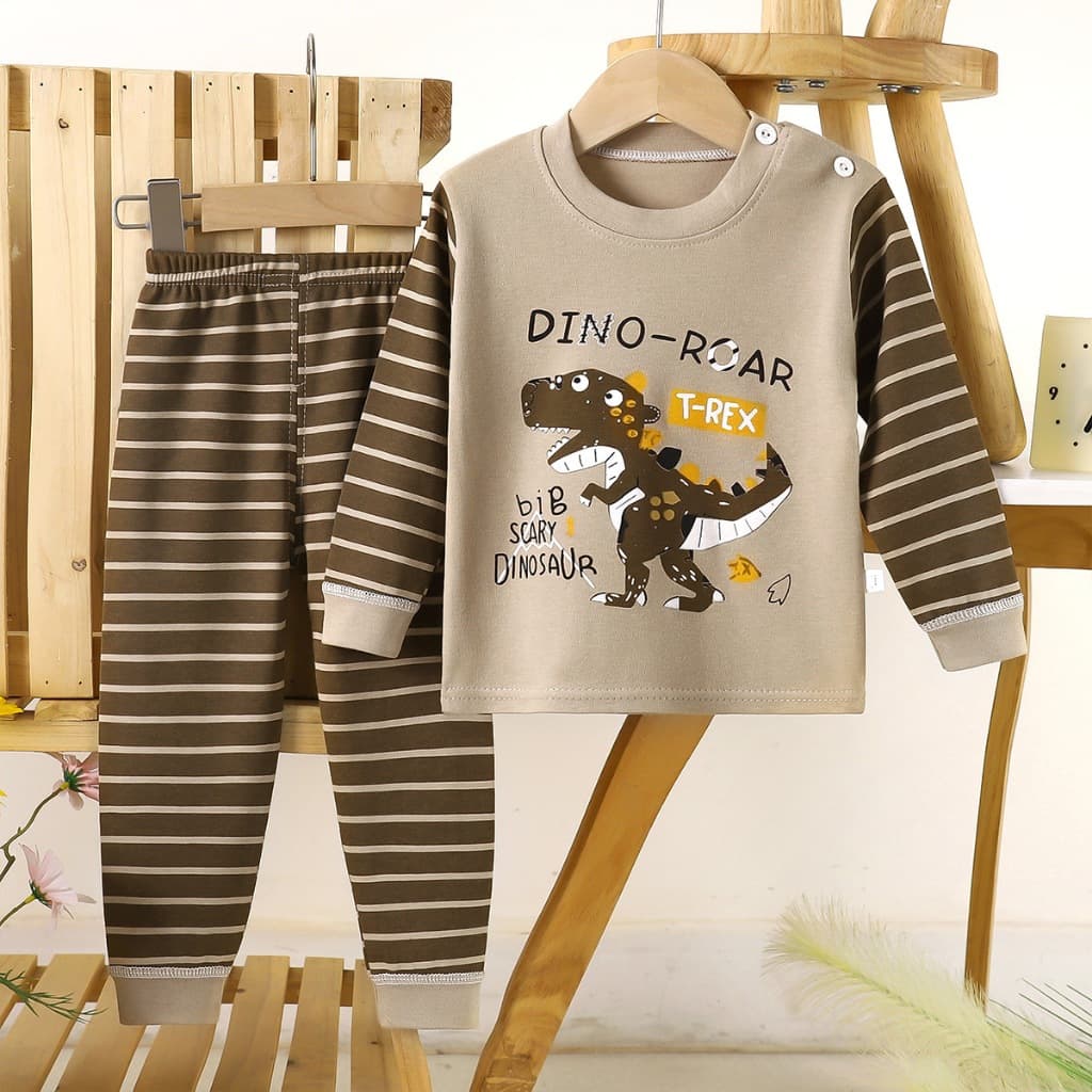 BEAR BABY ชุดนอนแขนยาว ขายาว เสื้อผ้าเด็ก ชุดนอนกันหนาว ผ้าcotton อายุ6เดือน-5ปี รูปที่ 6