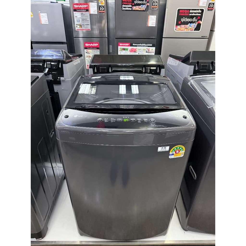LG เครื่องซักผ้า ฝาบน ขนาด 19 ก.ก. รุ่น T2519VBTB สีดำ Top Load Washing Machine แอลจี รูปที่ 2