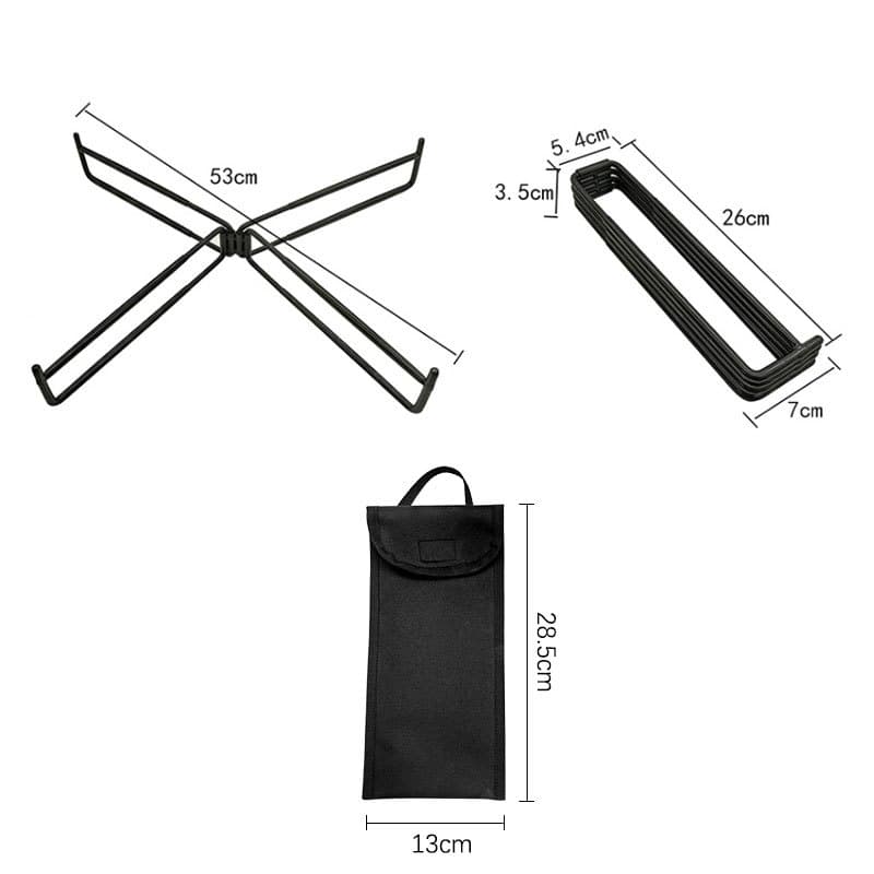 ขาตั้งพับได้สำหรับแคมป์ วางกล่องอลูมิเนียม คูลเลอร์ ถังน้ำ รับน้ำหนัก 100KG กันลื่น รูปที่ 9