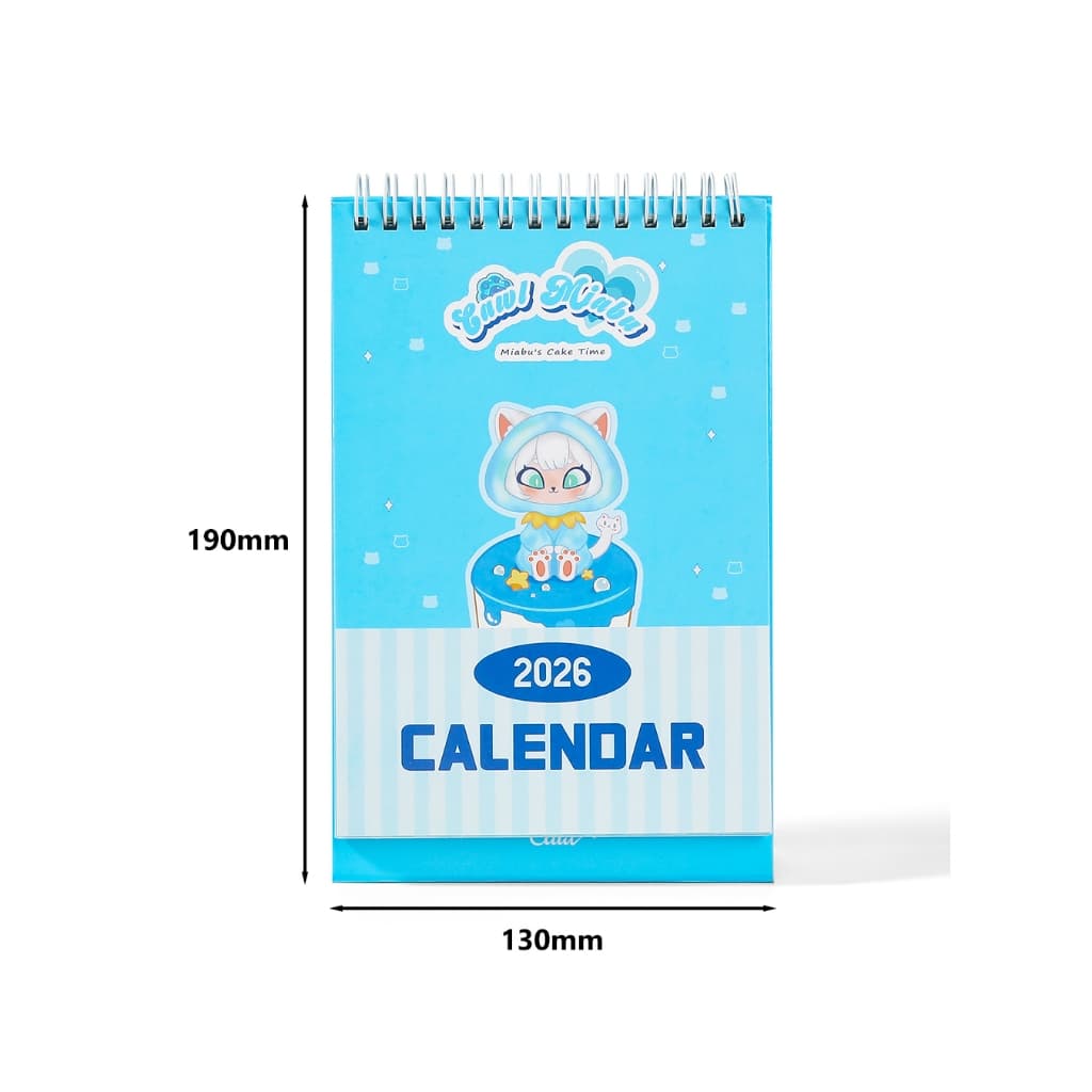 CAWL Miabu 2026 ปฏิทินปี 2569 Calendar ลายแมวการ์ตูน 15 หน้า 190×130mm ของขวัญปีใหม่ รูปที่ 4