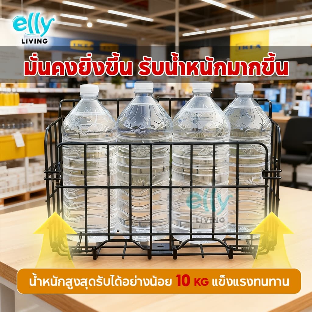 ตะกร้าแขวนขนาดใหญ่ พับได้ ตะกร้ารับพัสดุหน้าบ้าน มีความแข็งแรง ทนแดดทนฝน รับน้ำหนักได้ดี รูปที่ 2
