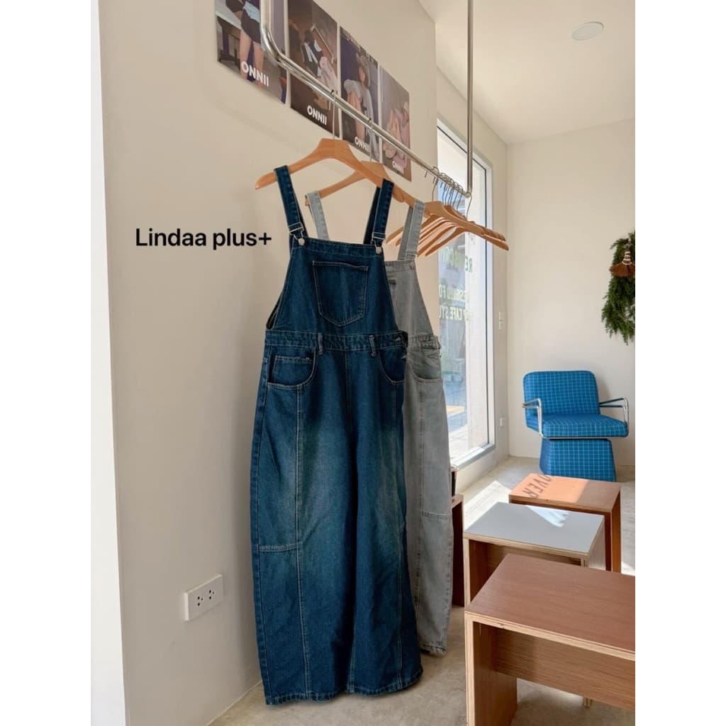 LindaaPlus-- เอี้ยมยีนส์ทรงเบสิค มินิมอลสุดๆ กางเกงเป็นทรงขากระบอกใหญ่พิเศษ buggy jeans รูปที่ 7