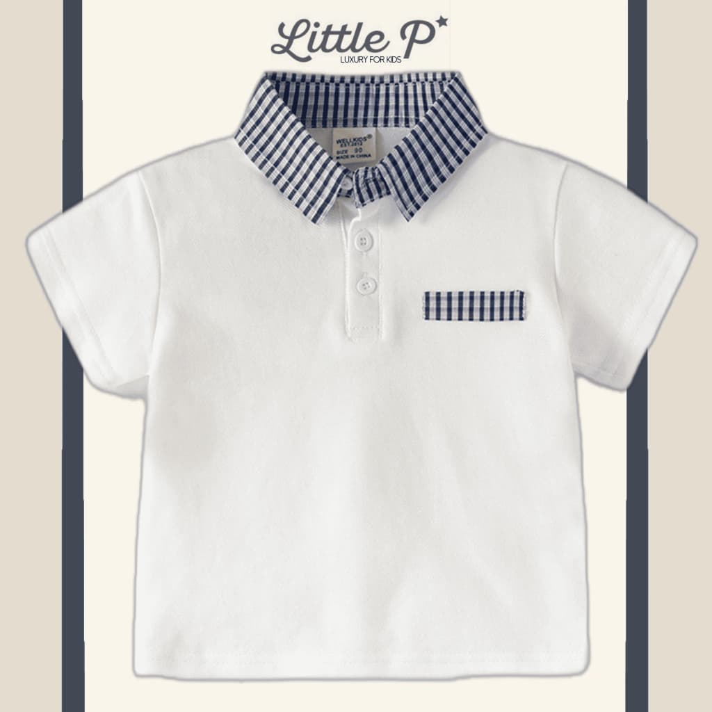 ส่งด่วน ใหม่ ! เสื้อโปโลเด็ก โปโลเด็กชาย เสื้อผ้าเด็กผู้ชาย อายุ​ 1-8 ปี By Little.P รูปที่ 5