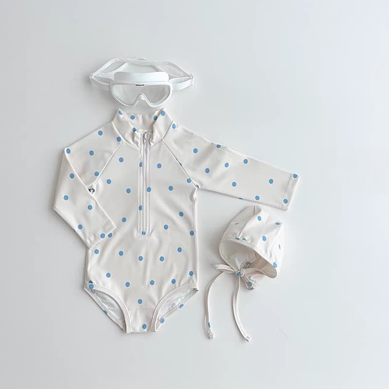 NT-197 ส่งด่วนกรุงเทพฯ เซตชุดว่ายน้ำ Baby Rash Guard ลายคิ้วท์เกินต้าน! 2 แบบ รูปที่ 2