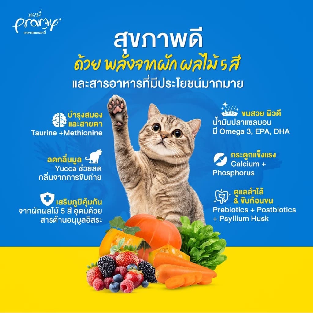 Pramy Carnivore อาหารเม็ดแมว พรามี่ 0.8-1โล รูปที่ 2