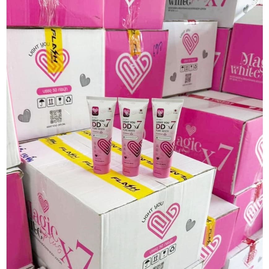 DDX7 โทนอัพผิว มีให้เลือก 3สี Light You DD X7 Pure White Body Cream 80ml. รูปที่ 7