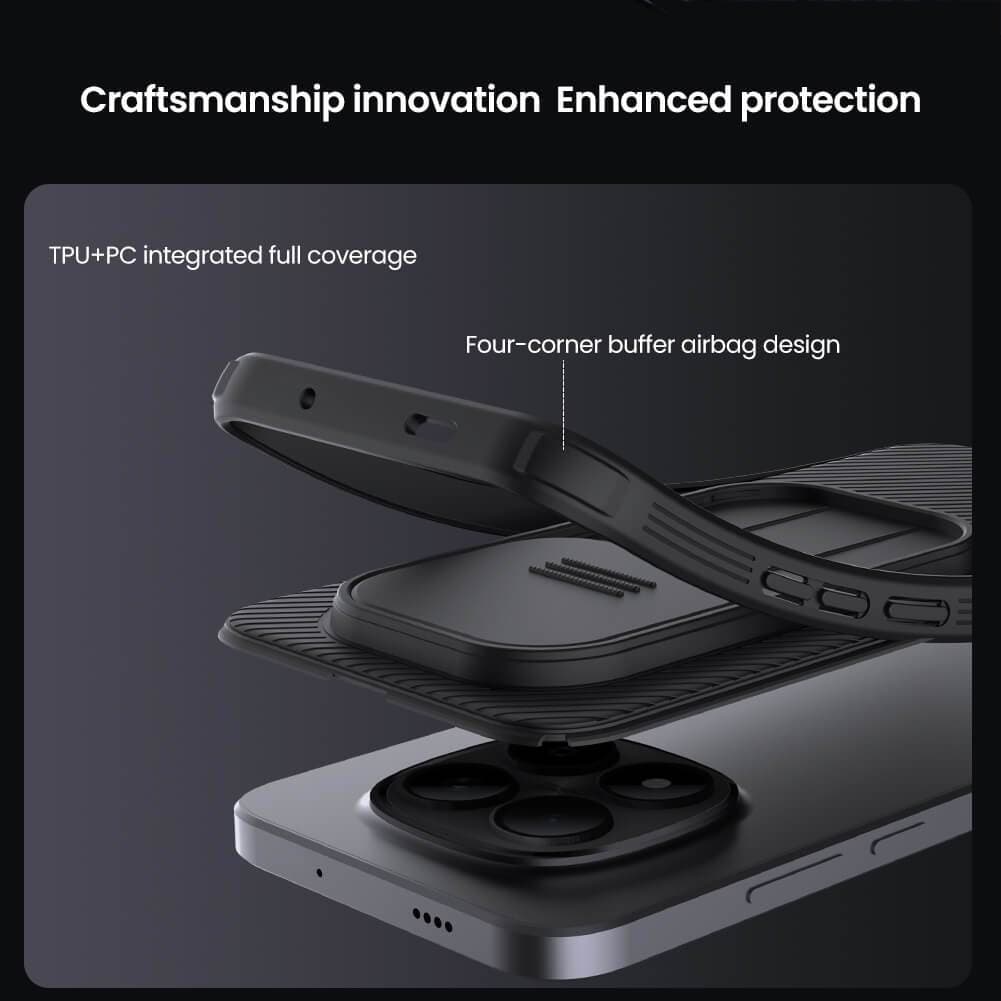 Nillkin เคส สำหรับ Xiaomi Redmi Note 15 Pro Plus/Note 15 Pro/Note 14 Pro/Note 14 Pro Plus/Note 14 เคสกันกระแทกสไลด์กล้อง รูปที่ 4
