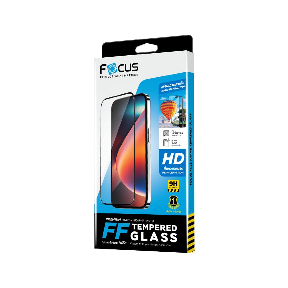 ฟิล์มกันรอย Focus สำหรับ iPhone 12/12 Pro/12 Pro Max/13/14/15/16/17/Air/17 Pro/17 Pro Max Full Frame Black by Studio7 รูปที่ 3