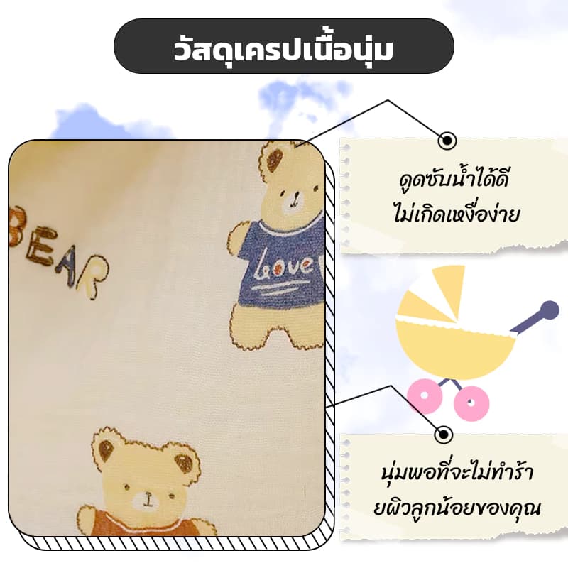 ที่นอนพกพา เบาะรองเปล 100*60/90*50 ซม ที่นอนเด็ก เด็ก เด็กแรกเกิดสามารถใช้ได้ ซักทําความสะอาดได้ รูปที่ 8