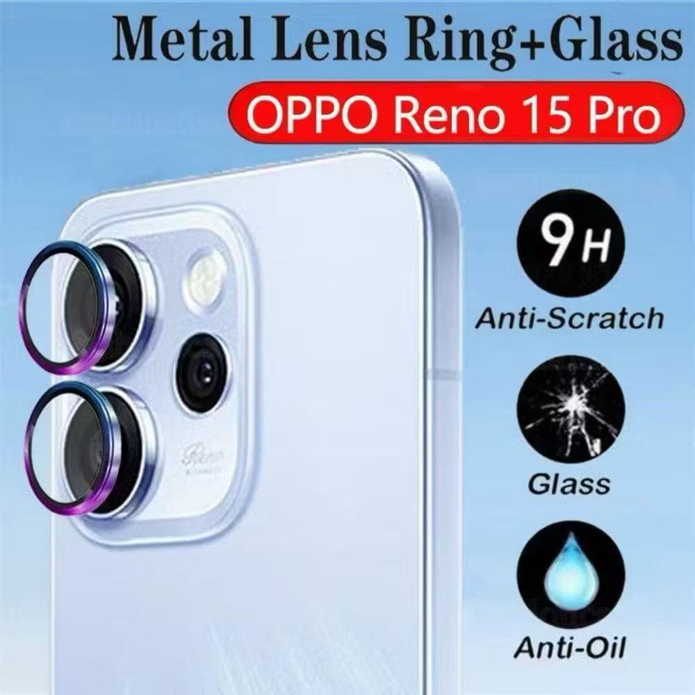 Oppo Reno 15 5G 2025 คลุมทั้งหมดเลนส์กล้องโลหะสําหรับ OppoReno15 Reno15 Pro 15F ตัวป้องกันกล้องแหวนเลนส์กล้องกระจกน รูปที่ 2