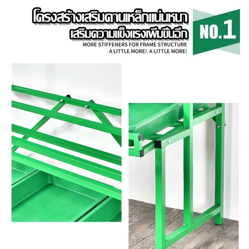 ชั้นวางโชว์ผัก ชั้นวางผลไม้ 120*60*170CM วางของได้หลายชั้น แข็งแรงไม่โครงเครง รูปที่ 2