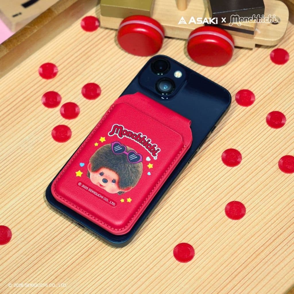 Amaze one MagSafe Wallet Monchhichi กระเป๋าใส่บัตรติดมือถือ ลายลิขสิทธิ์แท้มอนชิชิ รุ่น A-MCMS01 รูปที่ 5