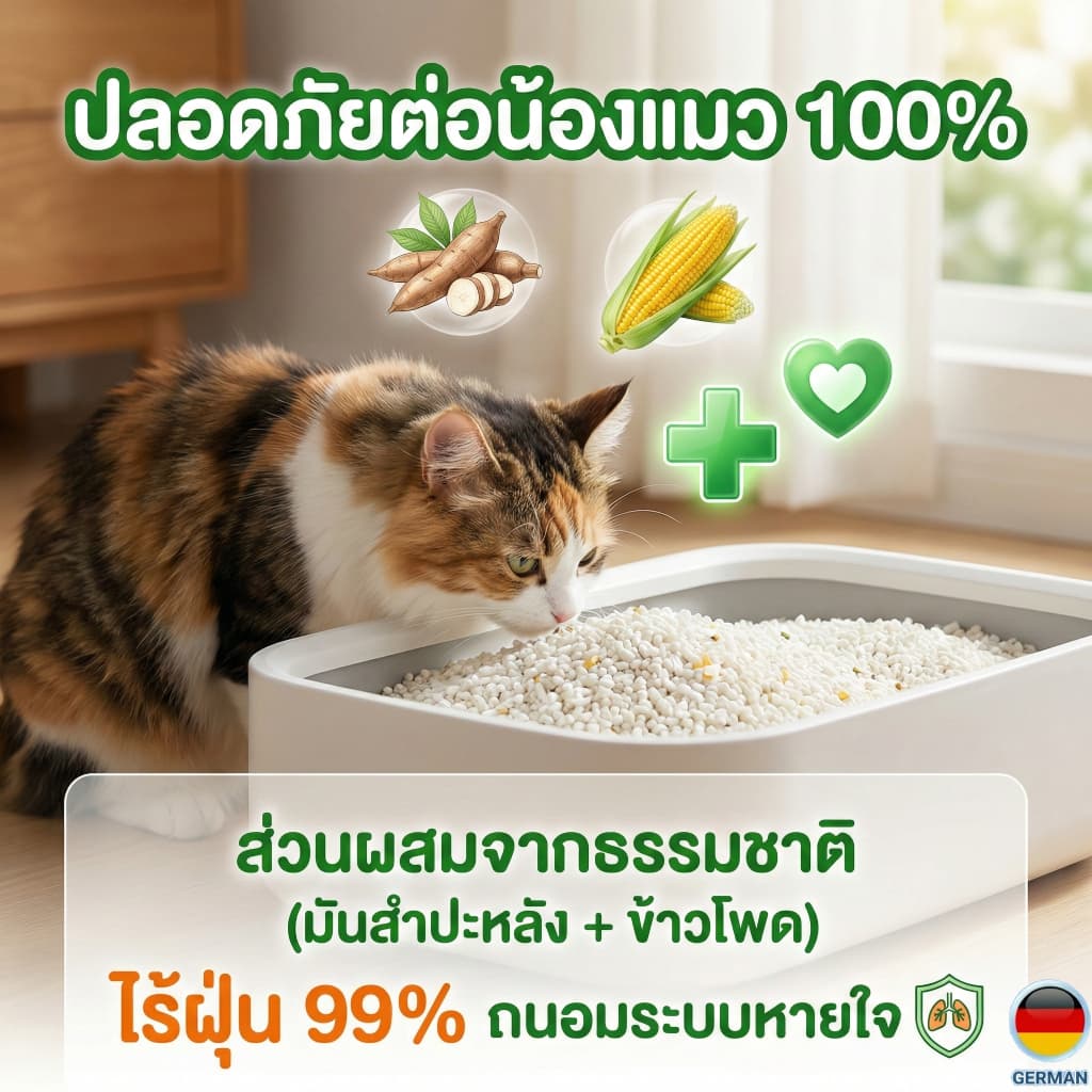 ทรายแมว PetClear 5kg จับตัวเป็นก้อนใน 3 วินาที ทำความสะอาดง่าย ไร้ฝุ่น กลิ่นหอมอ่อนๆ รูปที่ 6
