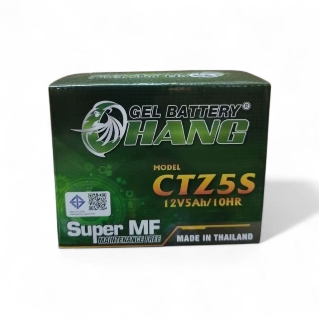 แบตเตอรี่มอเตอร์ไซค์ CHANG CTZ5S 12V 5Ah ใหม่สด ไฟแรง มี มอก. รถจักรยานยนต์ มอเตอร์ไซค์ Motorcycle