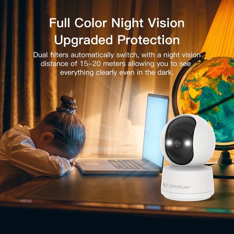 VSTARCAM C994 5MP SUPER HD 1296p 5GHz Dual-Band WiFi Ai Security Camera กล้องวงจรปิด พูดคุยโต้ตอบได้ รูปที่ 4