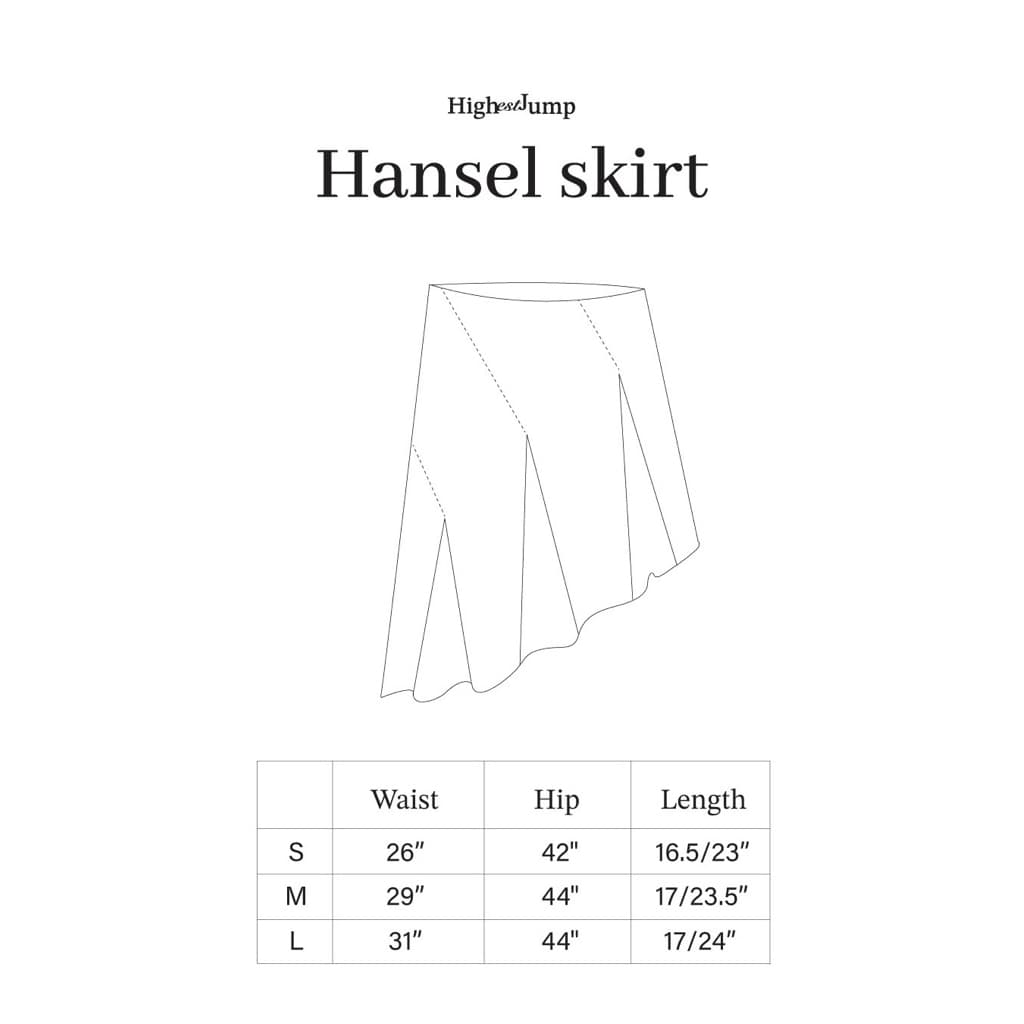 Hansel skirt - Highestjump กระโปรงจีบเฉียงซับใน แนะนำ รูปที่ 8