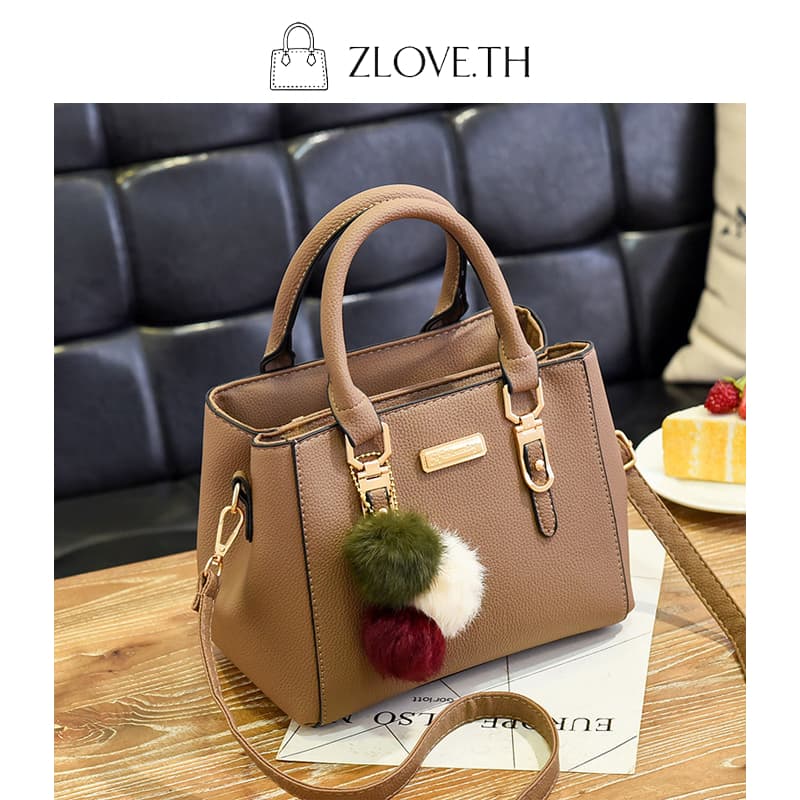 ZLOVE กระเป๋าสะพายผญ สะพายข้างความจุขนาดใหญ่ใหม่ กระเป๋าผู้หญิงหนัง PU ใส่ของได้เยอะ รูปที่ 4