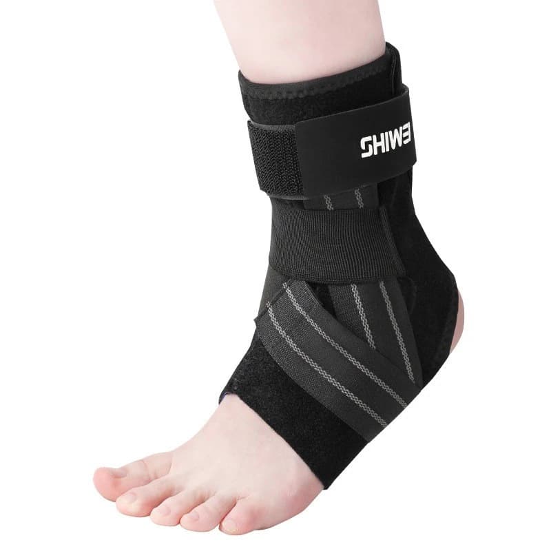 Professional Ankle Support ที่รัดข้อเท้า Stabilizer Compression พร้อมแผ่นกันกระแทกถอดได้ ป้องกันข้อเท้าพลิก สำหรับกีฬา รูปที่ 9