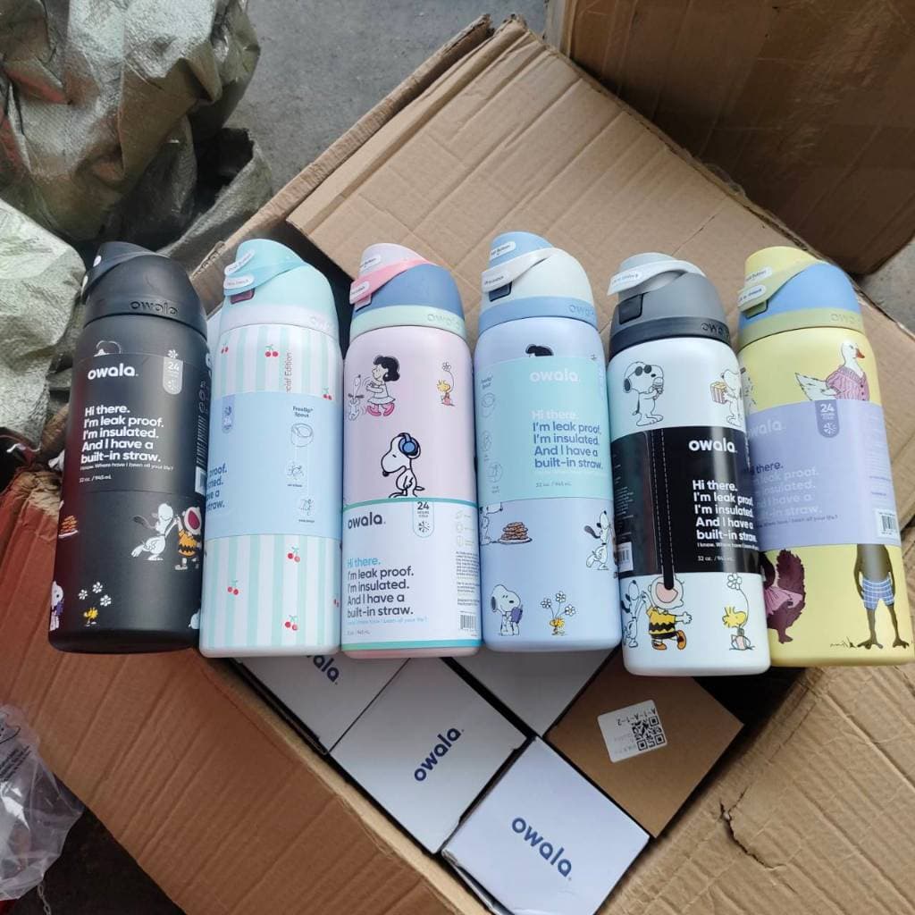 ขวดน้ำเก็บอุณหภูมิ Owala FreeSip สแตนเลส304 24oz /32oz เก็บเย็นยาวนาน ดีไซน์ฝาปิดแน่น ไม่หกไม่ซึม รูปที่ 3