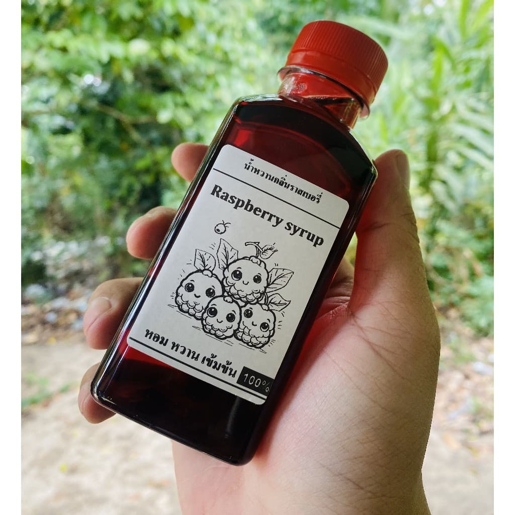หัวน้ๅหวๅน 1000ml ไซรัปเข้มข้u กลิ่uรๅสเบอรี่ รูปที่ 5