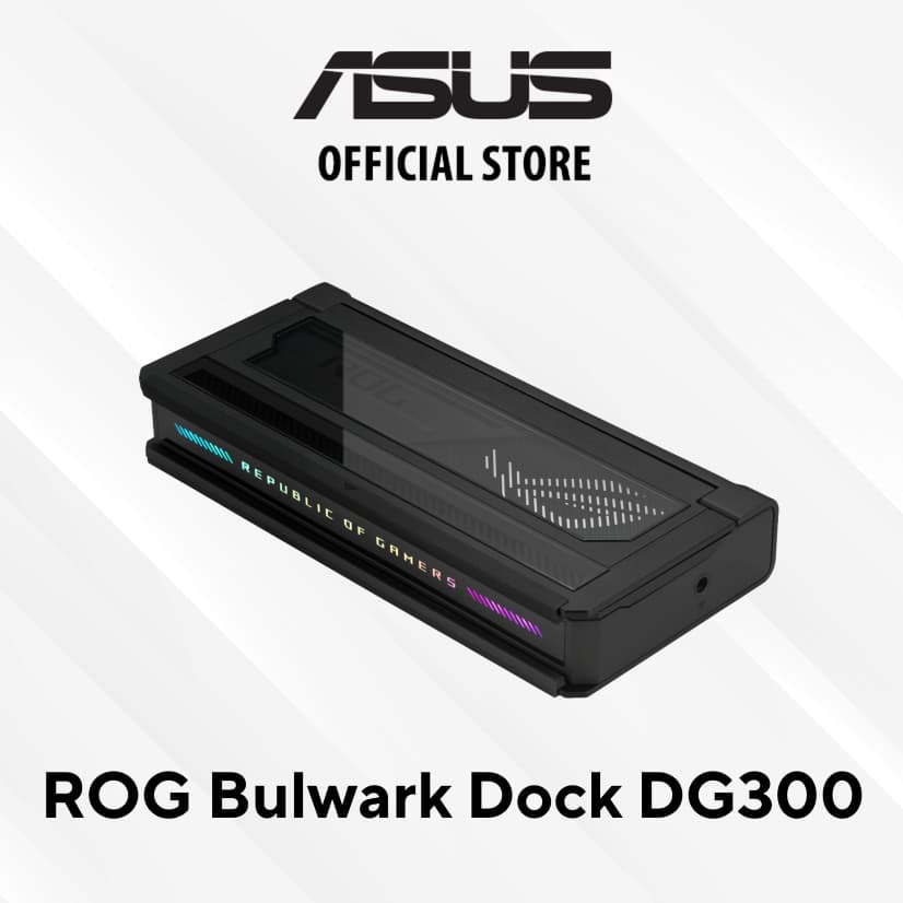 ASUS ROG Bulwark Dock DG300 7-in-1 ที่รองรับการชาร์จ USB-C 100W การถ่ายโอนไฟล์ความเร็ว 10Gbps และ HDMI 2.1 รูปที่ 1