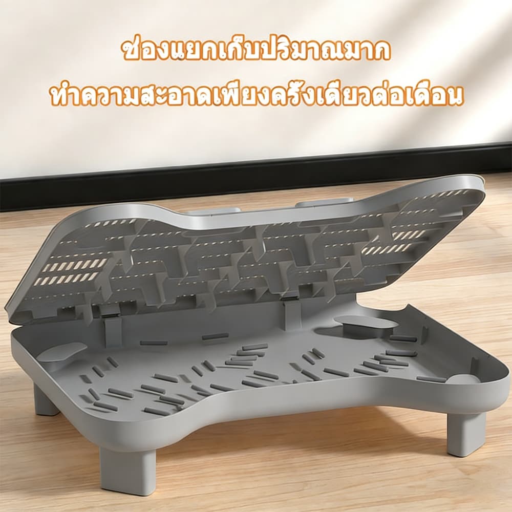 แผ่นดักทรายแมว พรมดักทรายแมว พรม 2 ชั้น PP ช่วยดัก ทรายแมว ที่ติดตามเท้า แผ่น รอง ทรายแมว ขนาด ใหญ่ 2IN1 ถาดรองฉี่สุนัข รูปที่ 8