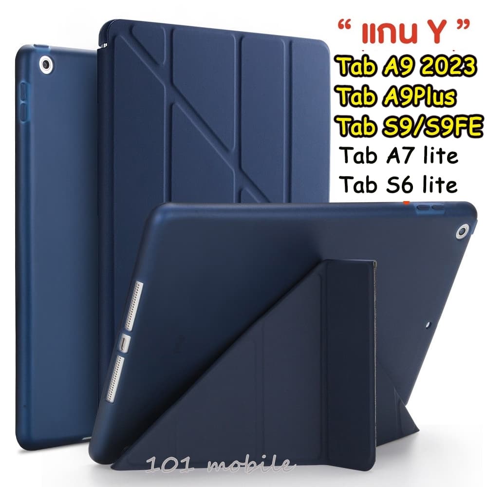 เคสฝาพับ สำหรับ Samsung Galaxy Tab S6 lite Tab A7 lite S10 S10FE S9 FE S9FE A11 A9 plus A11Plus มีช่องใส่ปากกา กันกระแทก รูปที่ 1