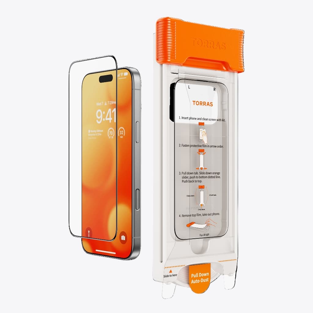 TORRAS ฟิล์มกระจก OrigArmor AR Screen Protector สำหรับ iPhone 17 Pro Max / 17 Pro รูปที่ 2