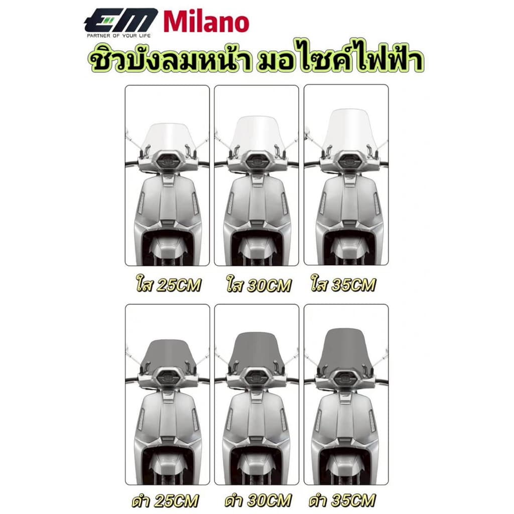 ชิวบังลมหน้า สำหรับ EM Milano รูปที่ 3