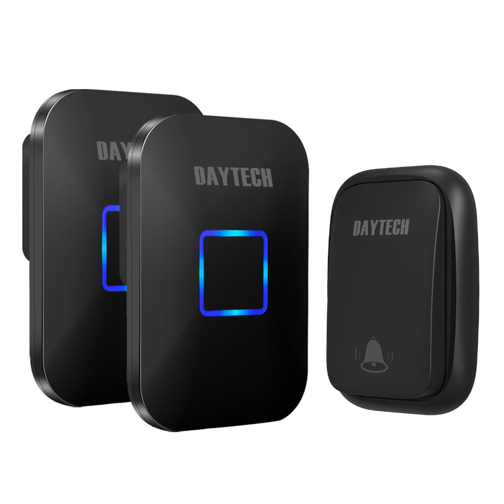 🔥ส่งไวจากไทย🔥Daytech กริ่งไร้สายไม่ใช้ถ่าน 150M Connectivity 55 Chimes Door Ring 1 Receiver 2 Button