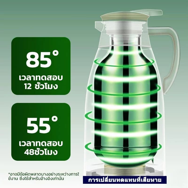 กระติกน้ำร้อนนิรภัยขนาด 2L ลิตร ความจุใหญ่ สำหรับใช้ในบ้าน เหมาะสำหรับเก็บน้ำร้อนในหอพักนักเรียน รูปที่ 7