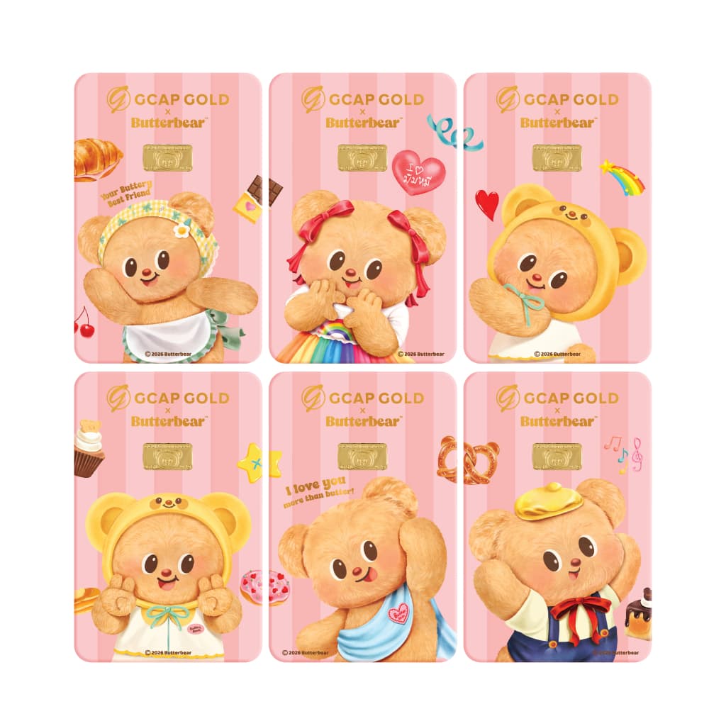 GCAP x ButterBear Box Set Sweet Moments Collection 96.50% น้ำหนัก 0.1 กรัม รูปที่ 4