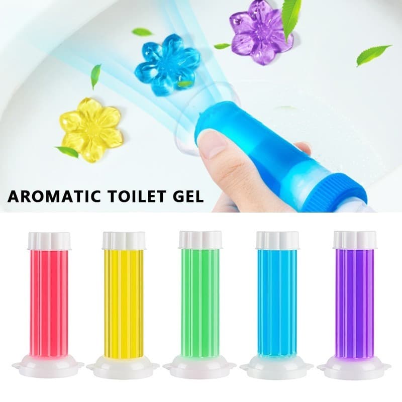 4 ชิ้น เจลดับกลิ่นชักโครก Toilet Gel Cleaner เจลหอม ดับกลิ่นห้องน้ำ เจลทำความสะอาด เจลลดคราบ ชักโครก น้ำยาทำความสะอาด รูปที่ 2